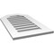 Ekena Millwork Octagonal Top Surface Mount PVC Gable Vent: Functional, w/ 3-1/2"W x 1"P Standard Frame, 18"W x 32"H GVPOT18X3201SF - alternate 3